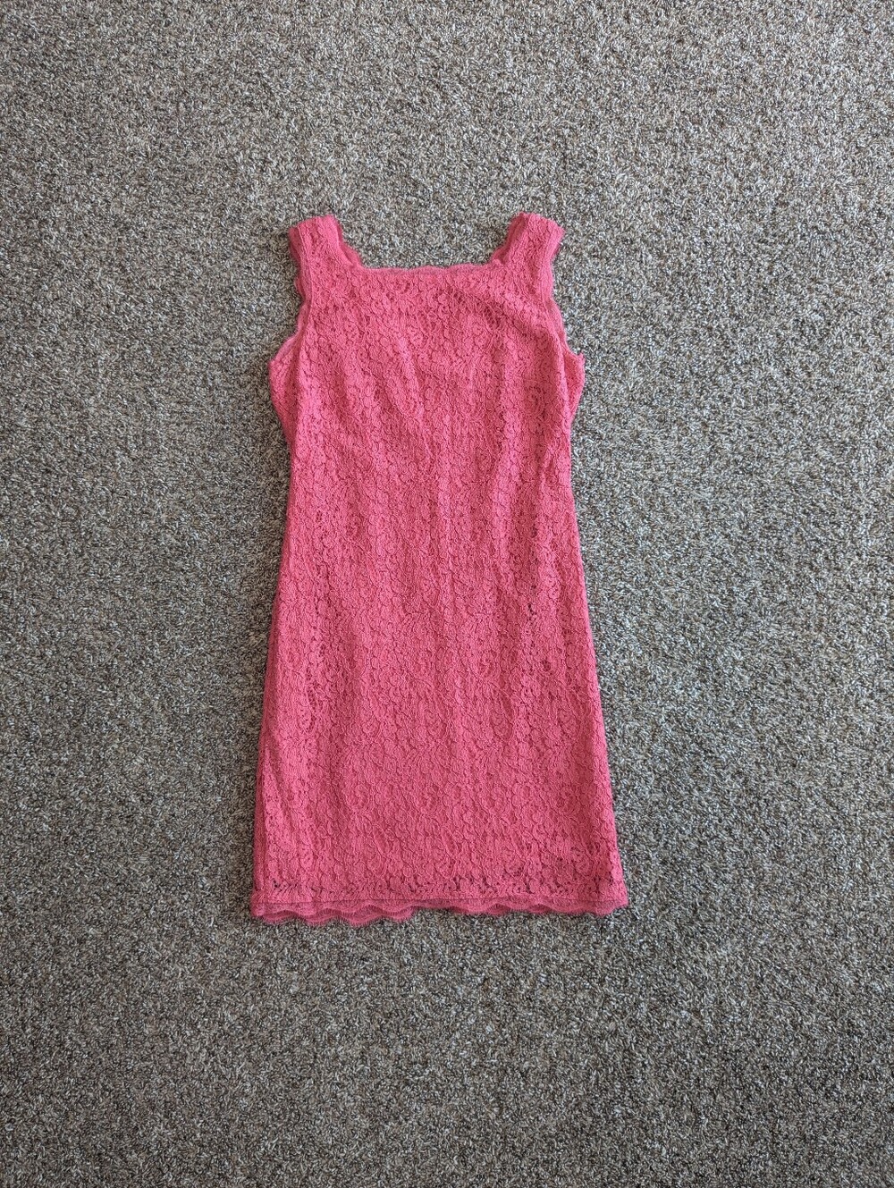Adrianna Papell Lace Mini Dress Size 6P Pink